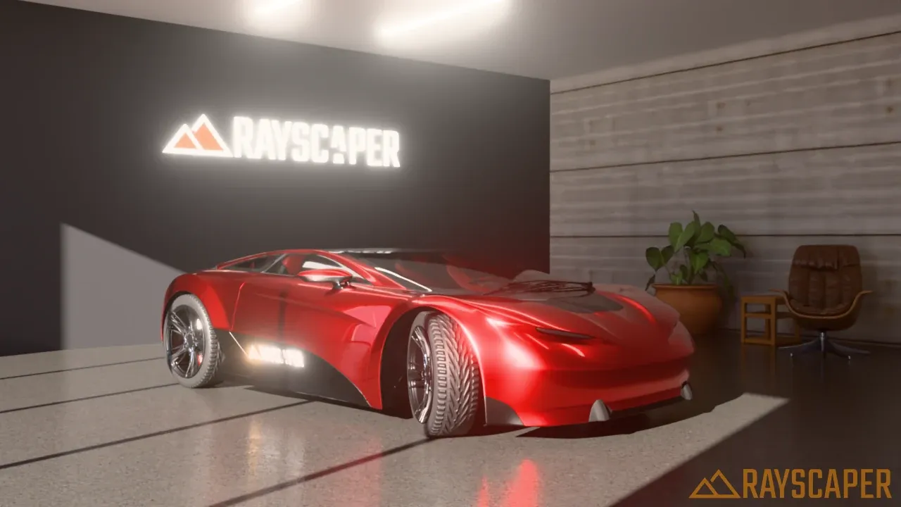 The showroom with a bloom power of 50%