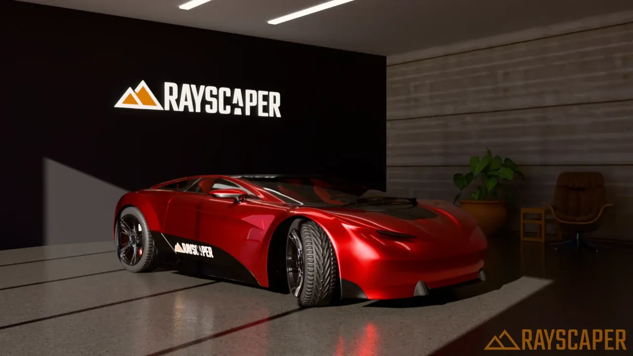 The showroom at -1 EV, darker