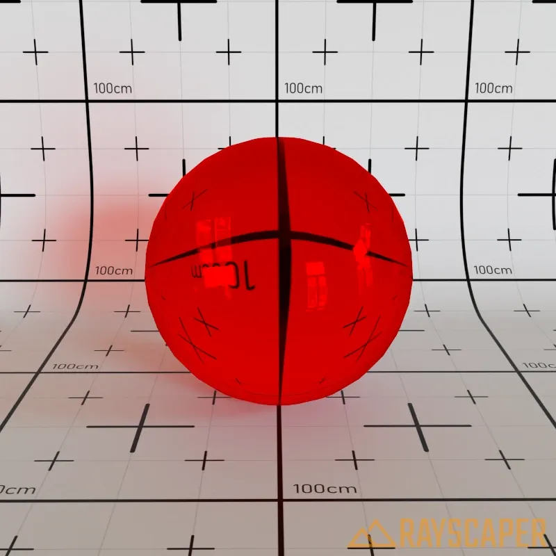 Red tinted glass
