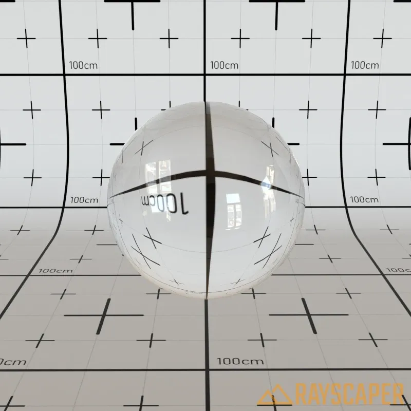 Clear glass with roughness 0