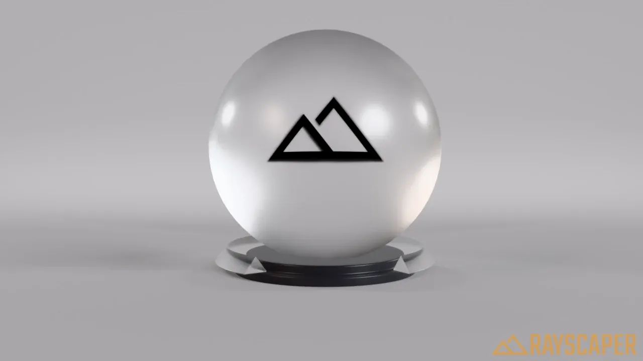 A frosted glass ball
