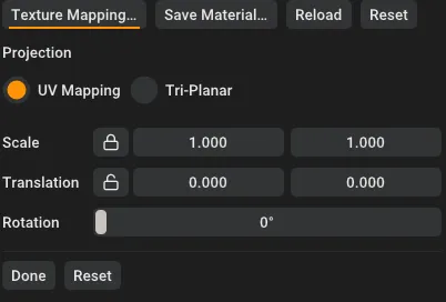 Global UV edit interface