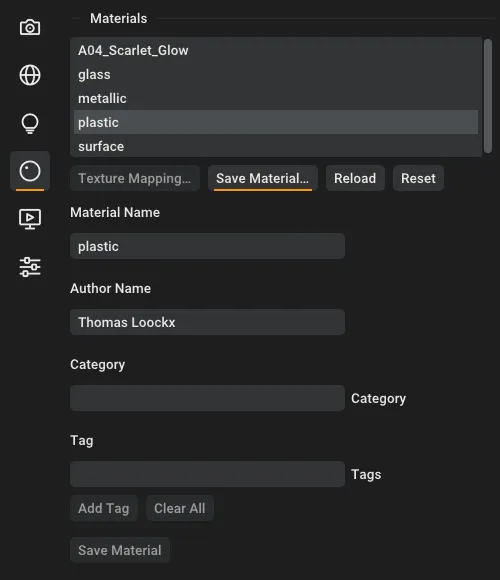 Material save panel