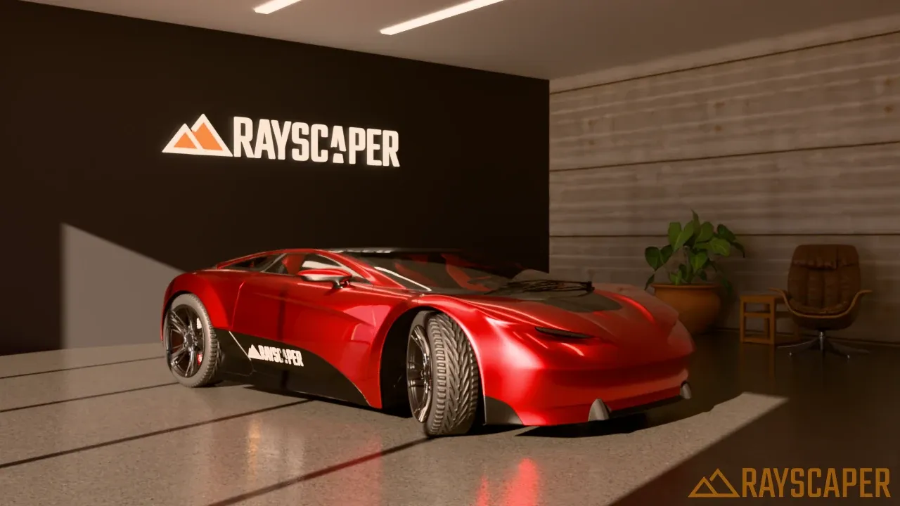 The showroom with a white balance of 4000 K