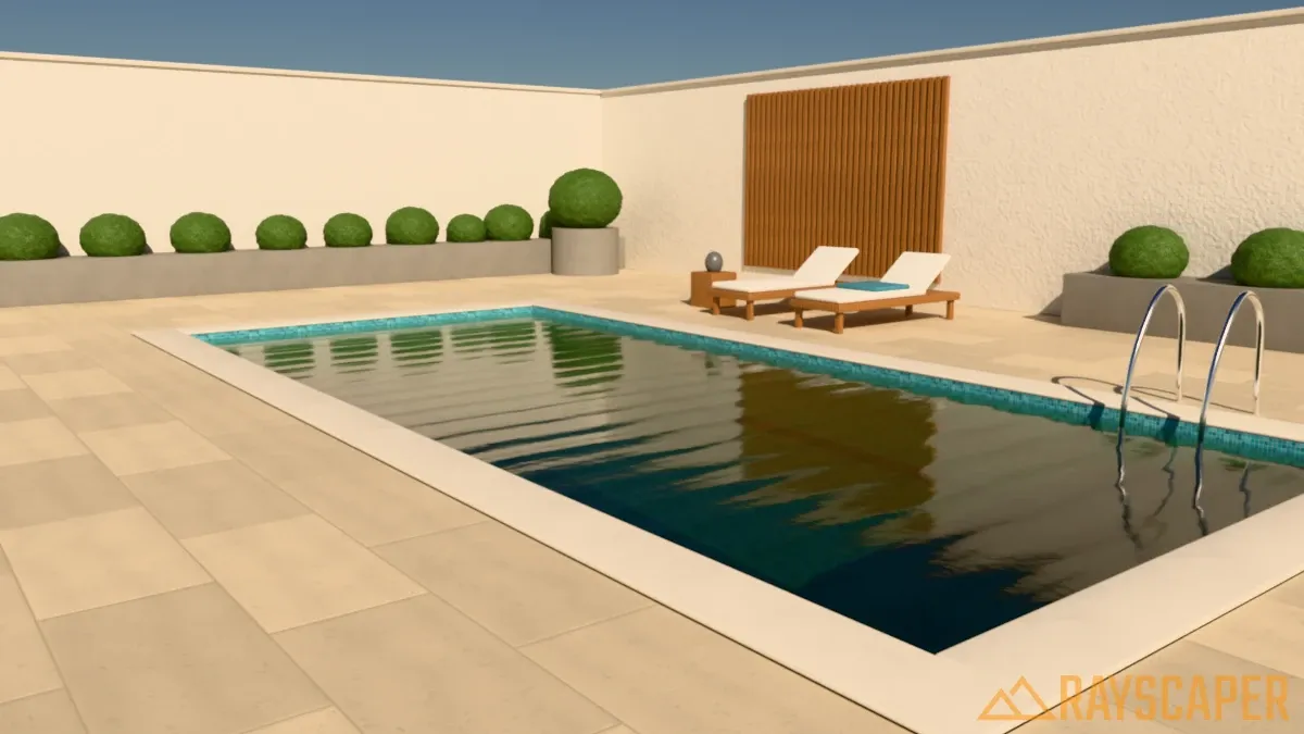 Water material with the Pond preset