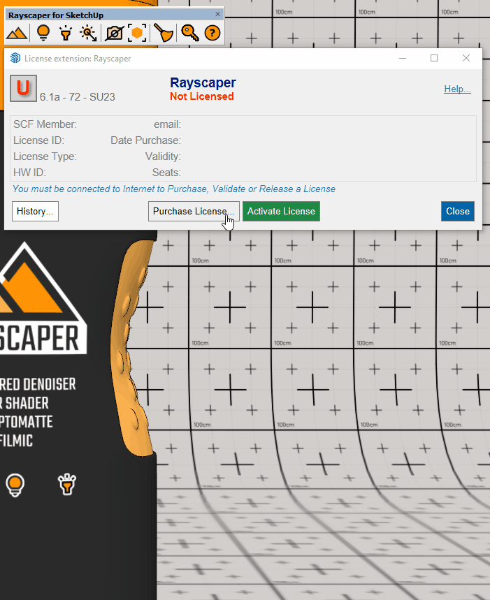 Rayscaper license activation