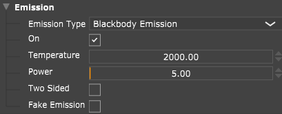 Blackbody emission configuration