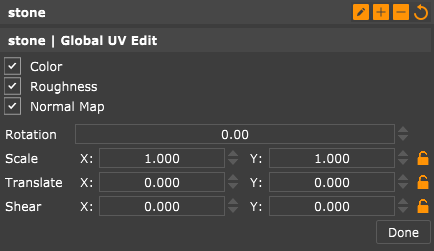 global UV edit